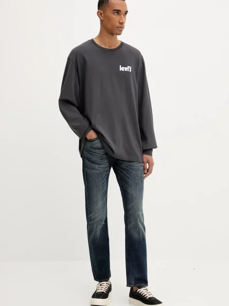 Levi's® Majica Authentic Črna siva
