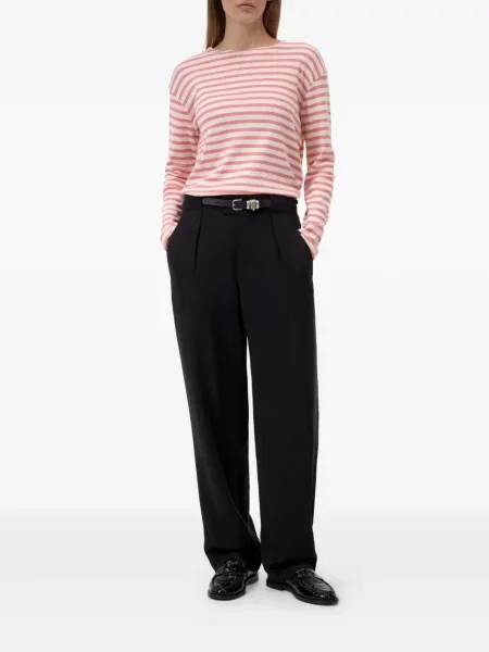 Lung tricou Closed cu dungi roz