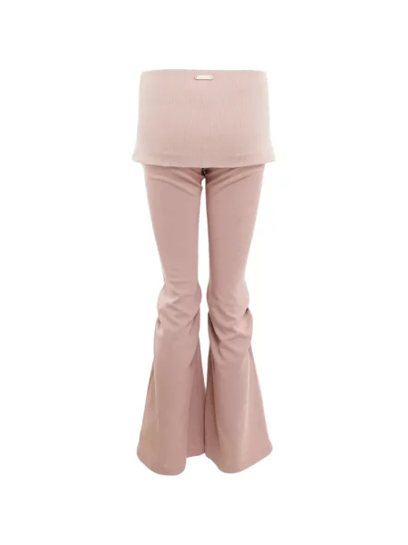 Pantaloni Nache evazate roz