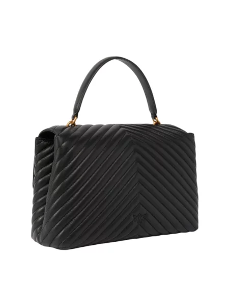 Torebka Pinko skórzana czarna