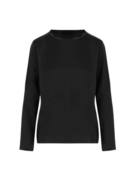 Sweter Fit ze spandexu czarny