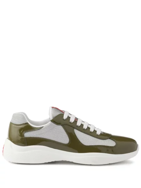 Sneakerși Prada verde