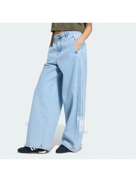 SPODNIE ADIBREAK MID-RISE WIDE-LEG DENIM