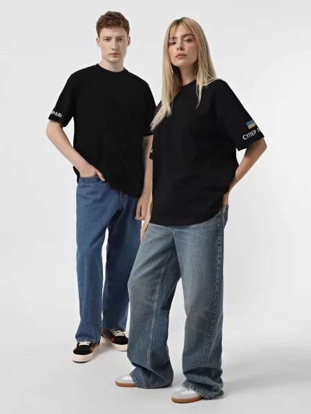 INTERTOP x SUPERHUMANS Футболка Унісекс чорний