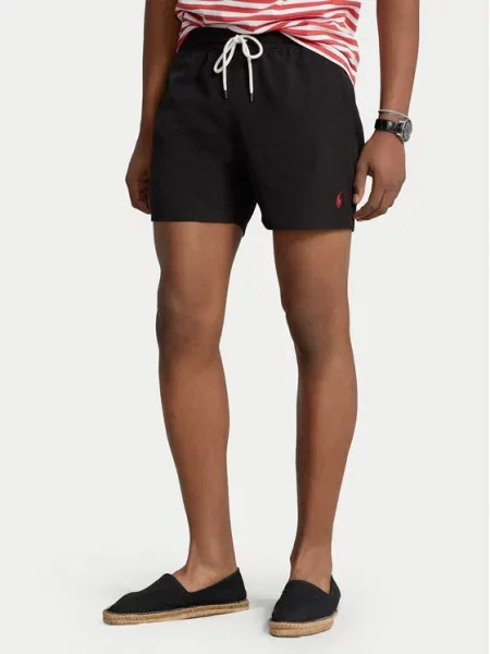 Lniana koszulka polo Polo Ralph Lauren Underwear czarna