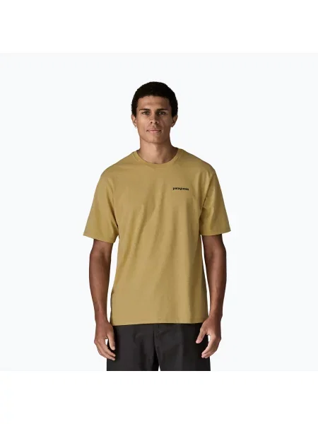 Tricou pentru bărbați Patagonia Flying Fish Responsibili Tee limestone yellow/heritage fitz galben