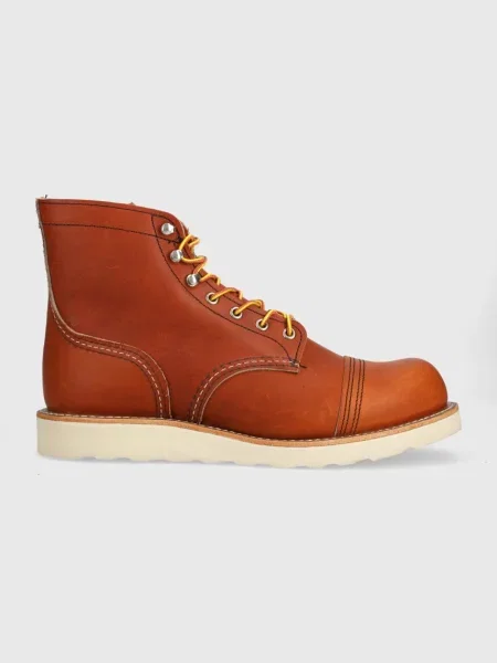 Шкіряні черевики Red Wing Iron Ranger Traction Tred коричневий червоні