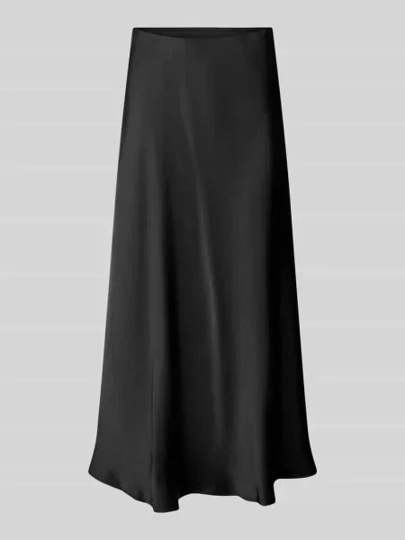 Neo Noir Spódnice Kobieta XS Elegancka Satynowa Spódnica czarny