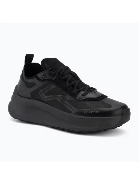 Încălțăminte pentru bărbați Calvin Klein Chunky Run Laceup Ck Stripe triple black negru