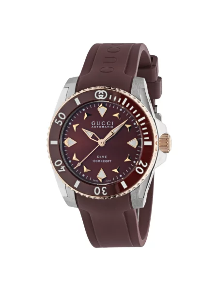 Zegarek Gucci Dive brązowy