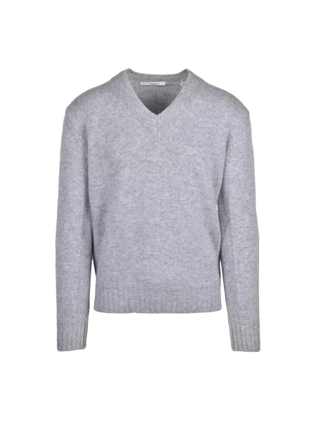 Sweter Kangra wełniany szary