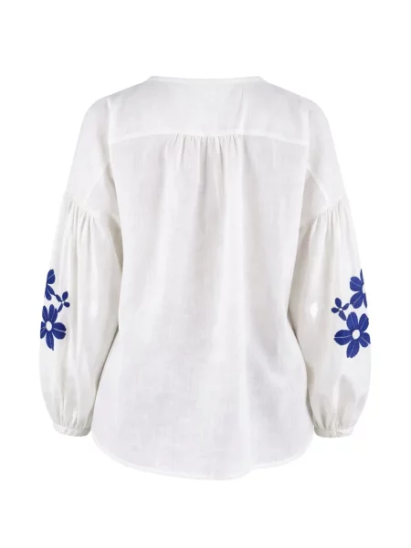 Cămașă Weekend Max Mara cu model floral alb