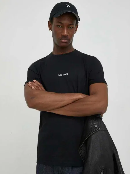 Les Deux t-shirt Lens czarna