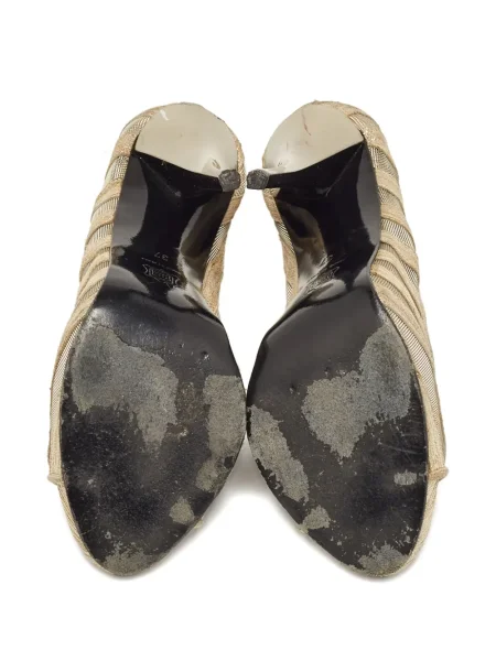 Pantofi cu toc Pierre Hardy din piele de căprioară galben