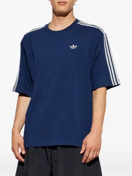 Csíkos sneaker Adidas autogrammal kék