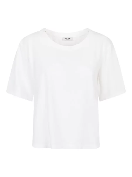 Tricou Base cu decolteu rotund alb