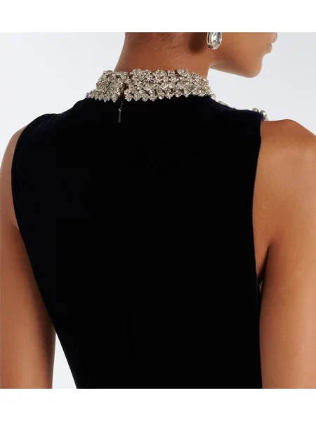 Rochie Costarellos de catifea albastru