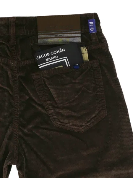 Pantaloni Jacob Cohën de catifea cord maro