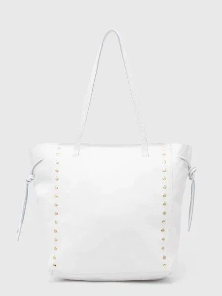 Кожена чанта Answear Lab бяло