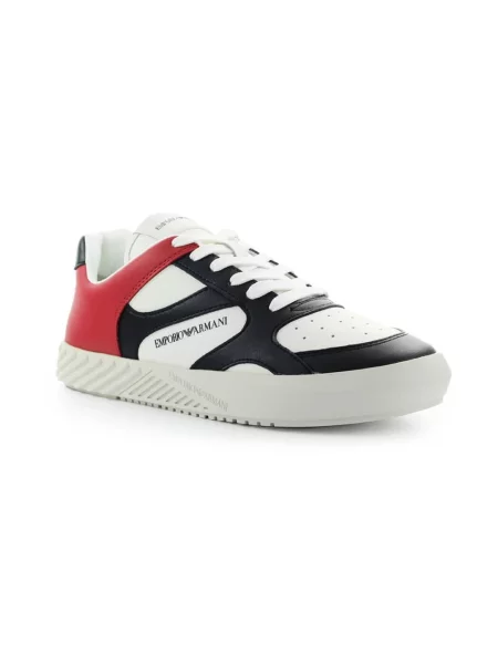 Sneakersy Emporio Armani skórzane czarne