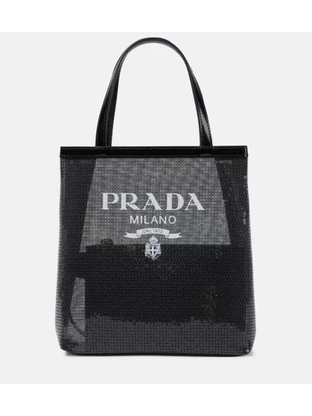 Top Prada s cekini črna
