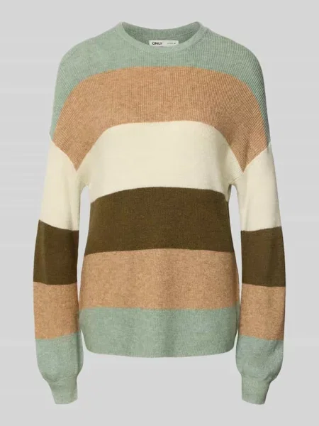 Only Sweter blau różowy
