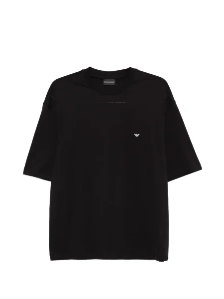 Tricou Emporio Armani cu imagine negru