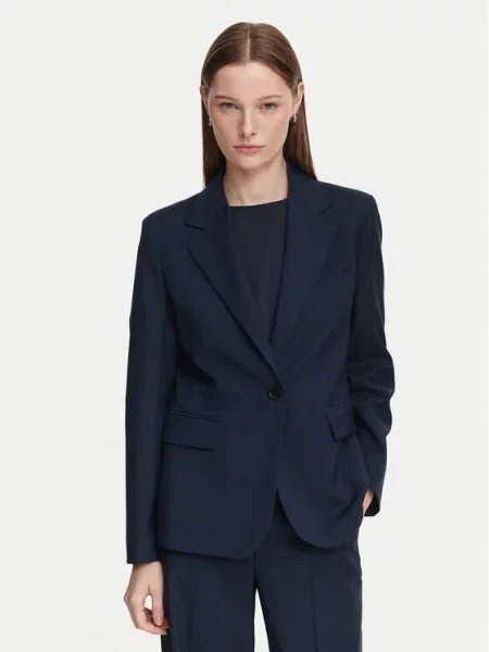 Weekend Max Mara Sacou Lamine Bleumarin