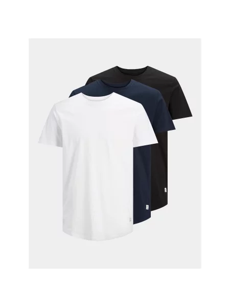 Jack&Jones Набір з 3 футболок Noa Regular Fit білий