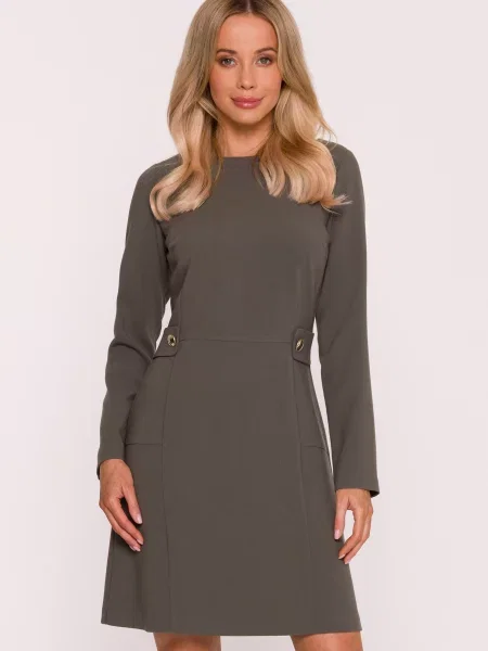 Lung rochie mini Stylove cu mâneci lungi în linie A
