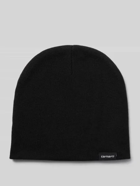 Czapka beanie z naszywką z logo model SCRIPTER' Carhartt Work In Progress czarna