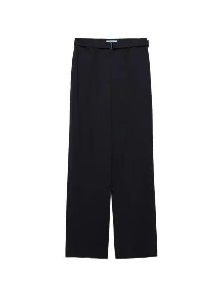 Вълнени панталон Prada синьо