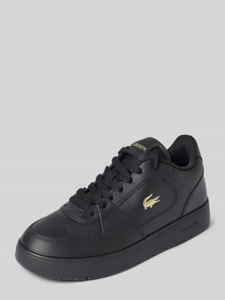 Buty Lacoste Court Ace Leather black/gold czarne