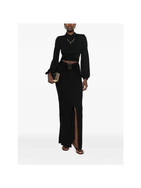Spódnica maxi Elisabetta Franchi czarna