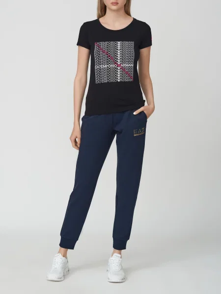 Футболка Ea7 Emporio Armani чорна