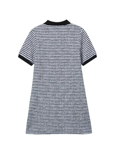 Gulerat rochie B+ab cu dungi albastru