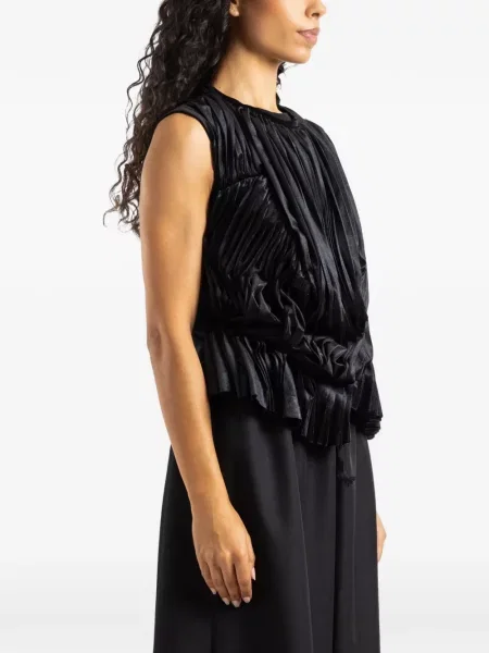 Top Comme Des Garçons drapat negru