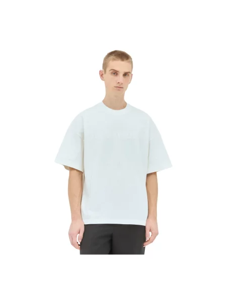 Koszulka Jil Sander z logo casual beżowa