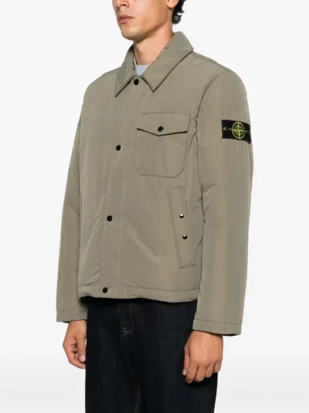 Geacă Stone Island cu strasuri verde