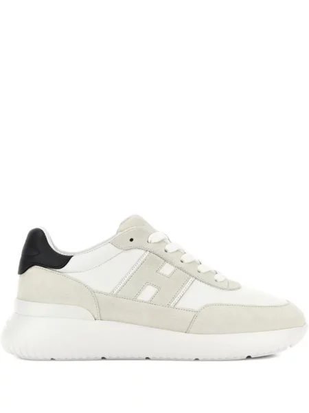 Sneakerși Hogan cu șireturi din dantelă alb