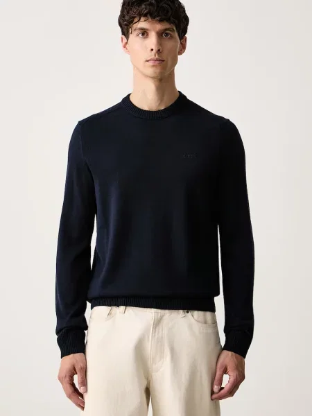 BOSS Orange sweter z wełną pomarańczowy