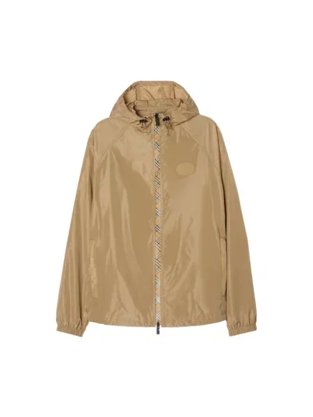 Kurtka Burberry z kapturem beżowa