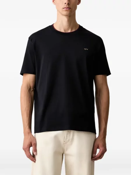 Tricou Paul & Shark cu autograf negru