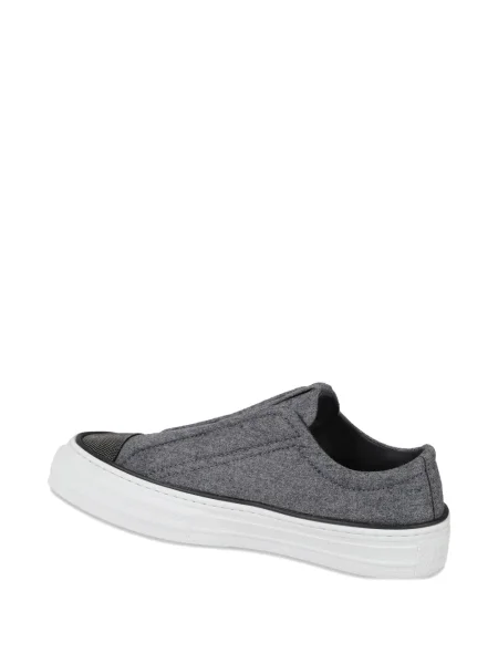 Sneakerși Brunello Cucinelli slip-on gri