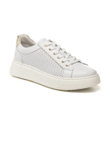 Sneakersy Nerogiardini skórzane białe