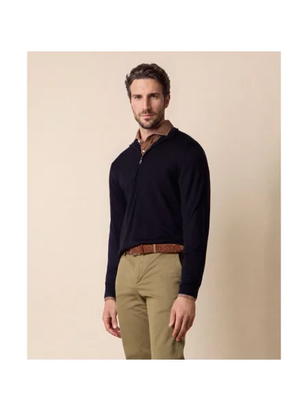 Kardigan Brooks Brothers wełniany niebieski
