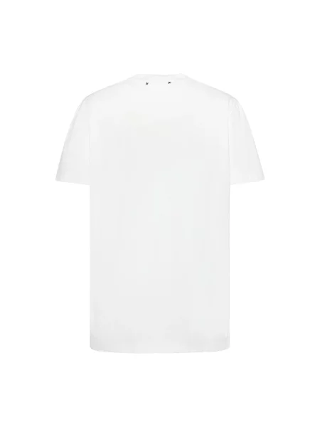 Koszulka Golden Goose z kryształkami biała