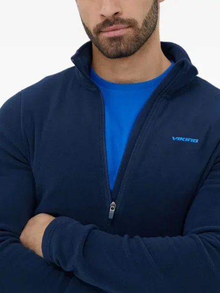 Pulover Viking din fleece albastru