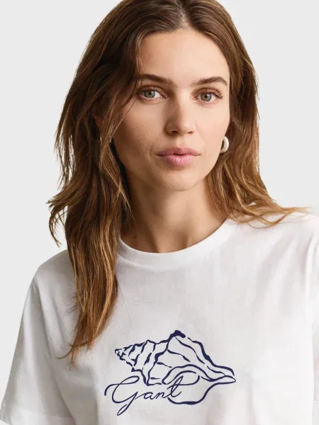 Футболка Gant біла