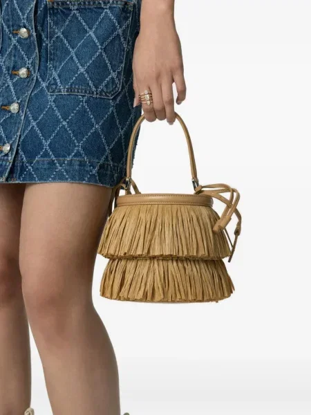 Curea Michael Kors Collection cu paiete de costum plisată negru